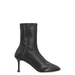 ALEVI Women's Pointed Toe Stiletto Heel Boot Women BLACK Boots
